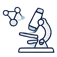 Promotional graphic for premium wellness science with icons and text on a white background